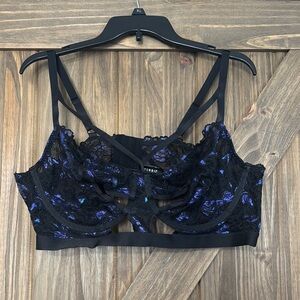 Torrid Purple/Blue Lace Bra